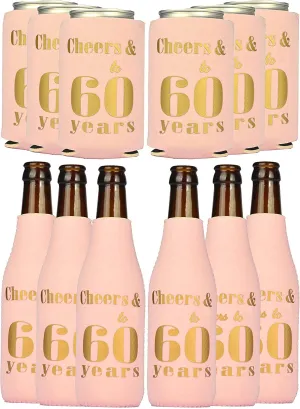 60th Birthday Gifts for Women, 60th Birthday Gifts, 60th Birthday Can Coolers, 60th