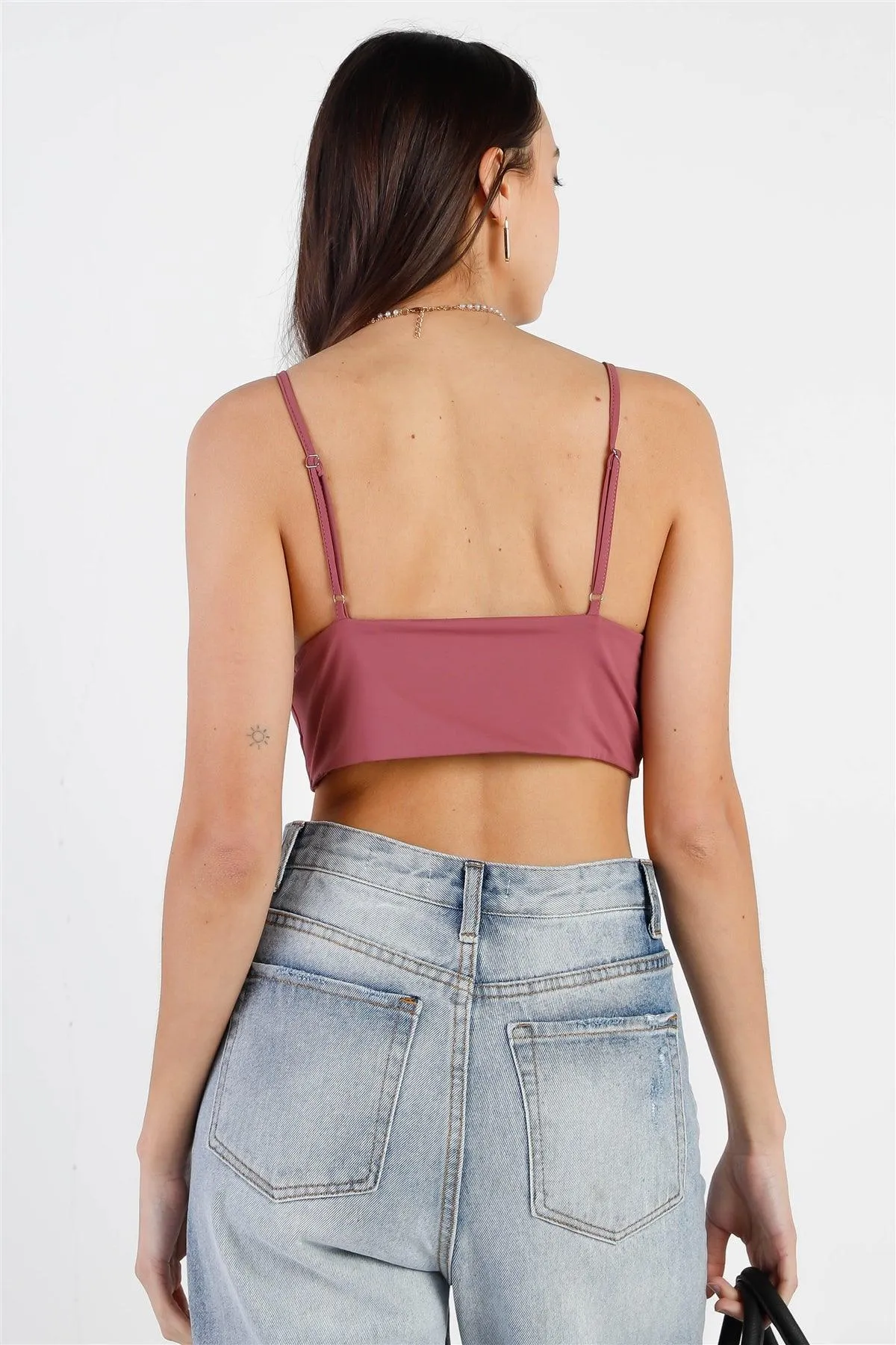 Berry Triangle Sleeveless Crop Top /3-2-1