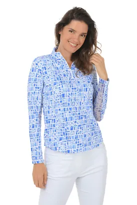 Blue Yara Timeout UPF50  Sun Shirt