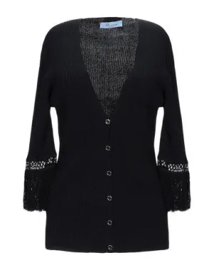 Blumarine Women Cardigan Black 14 UK