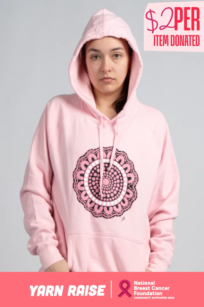 Boobie Sista Pink Premium Cotton Blend Unisex Hoodie