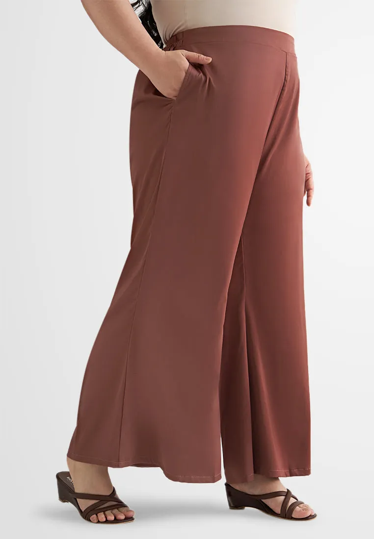 Dana DEMURE Satin Loose Bell Pants