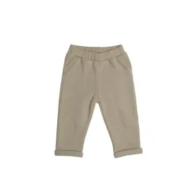 FLEECE BABY PANTS-Silver Sage