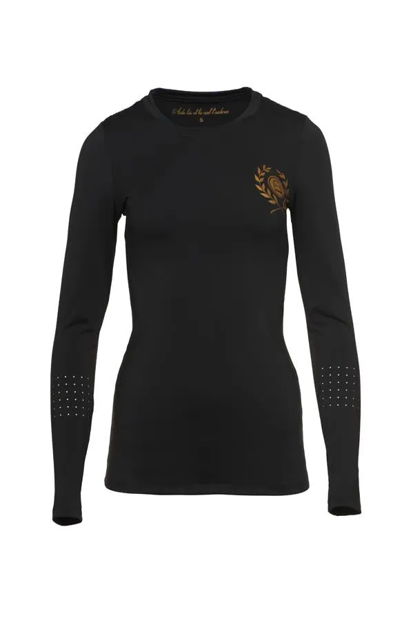 Hacks & Hills Long Sleeve Mesh Vented Equestrian Tee