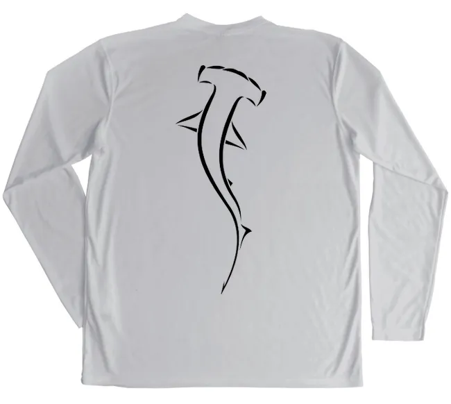 Hammerhead Shark Performance Shirt (Pearl Grey)