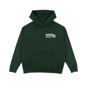 Hidden Stacked Logo Green Hoodie