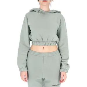 Hinnominate Chic Cropped Hooded Cotton Sweatshirt