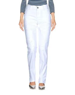 Just Cavalli Women Denim trousers White 25 jeans