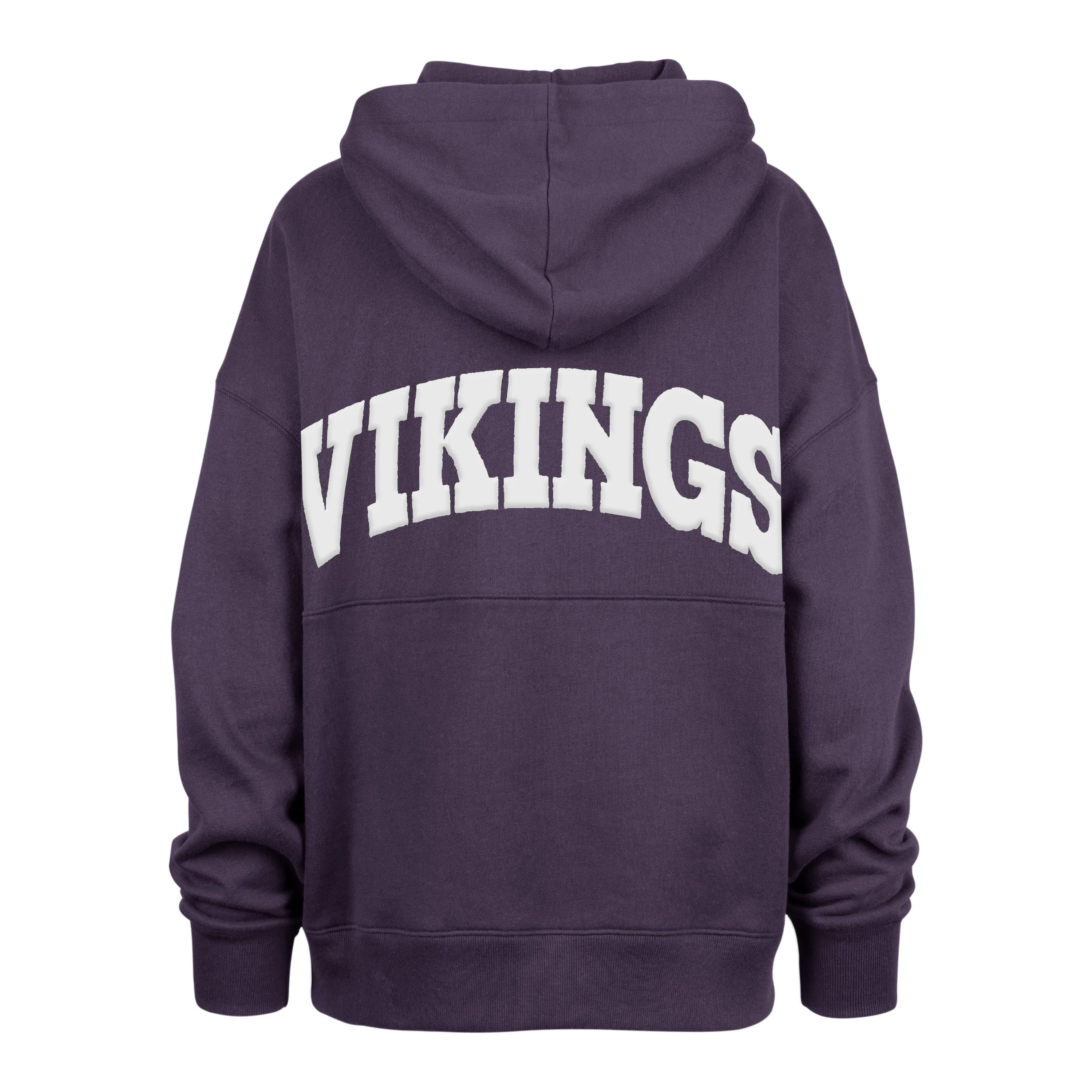 Minnesota Vikings Women's '47 Brand Purple Fade Away Half Zip Hoodie