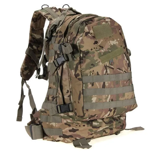 Molle 3D 40L Military Tactical Backpack Rucksack Bag Camping Traveling Hiking Trekking