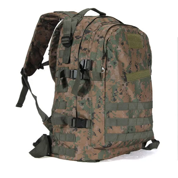 Molle 3D 40L Military Tactical Backpack Rucksack Bag Camping Traveling Hiking Trekking