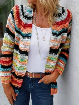 Neve - Long Sleeve Open Front Cardigan