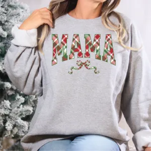 Plaid Mama Christmas Sweatshirt