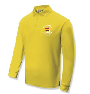 South Brisbane Sailing Club Youth Members Sun Smart Long Sleeve Polo Shirt - Yellow