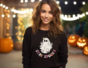 Stay Spooky - Retro Ghost Halloween Sweatshirt