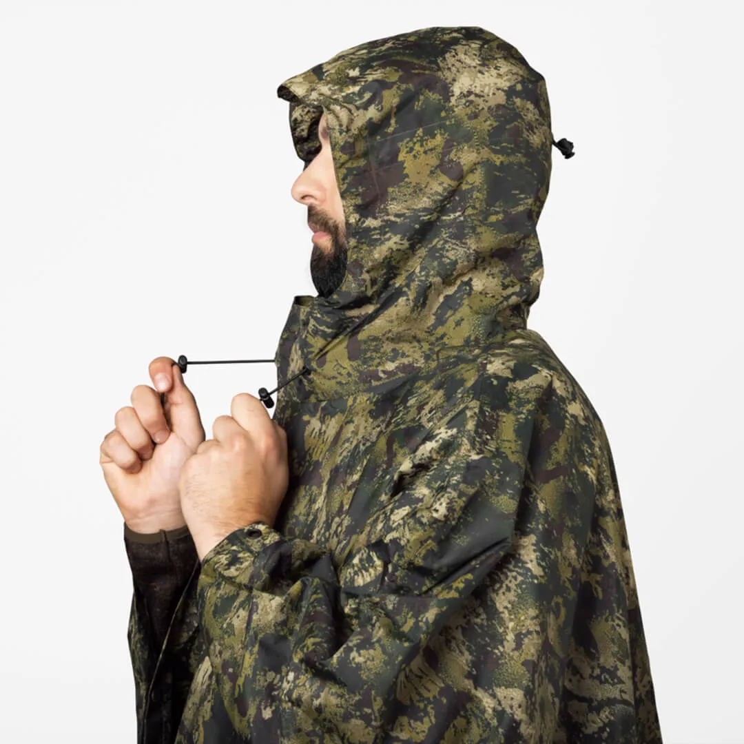 Taxus Camo Rain Poncho - InVis Green by Seeland