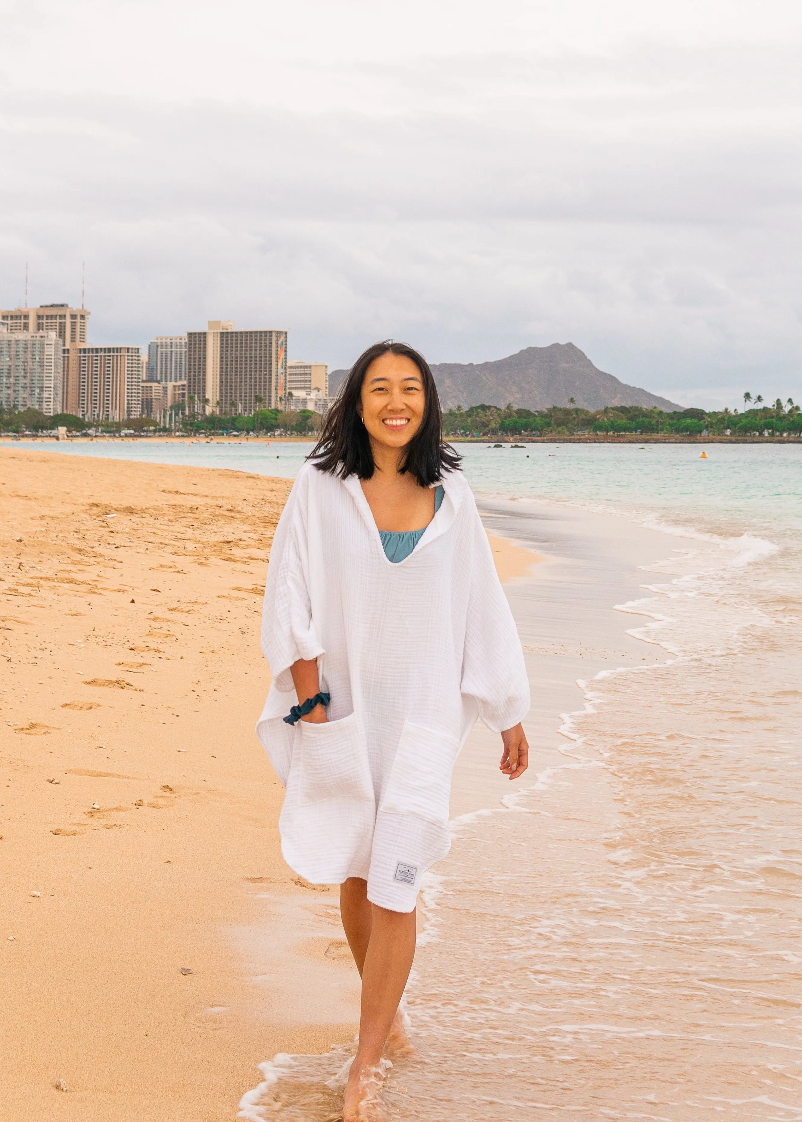 THE COCOON | Women's Muslin Surf Poncho