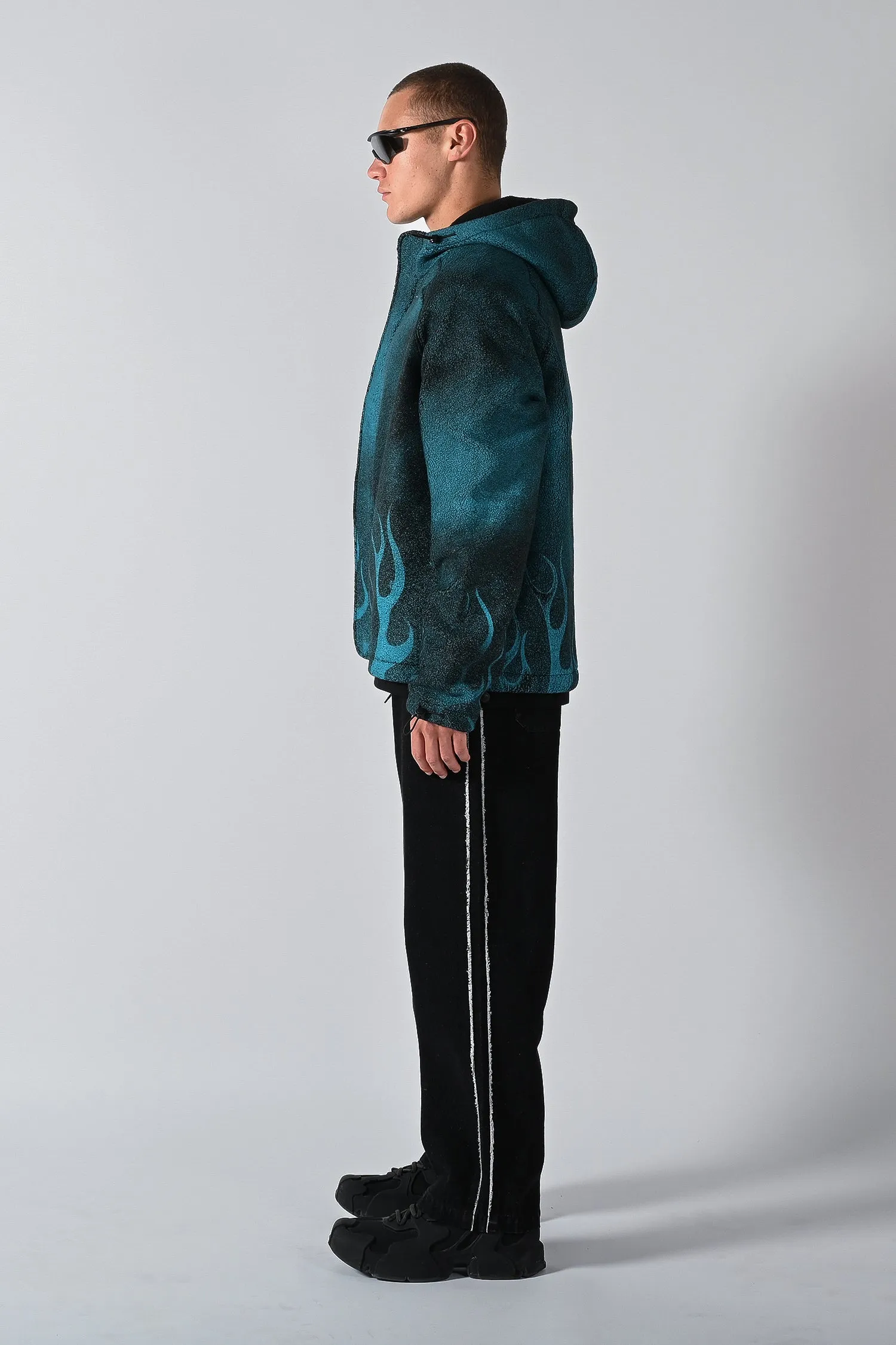 Traction Hooded Fleece Jacket - Teal