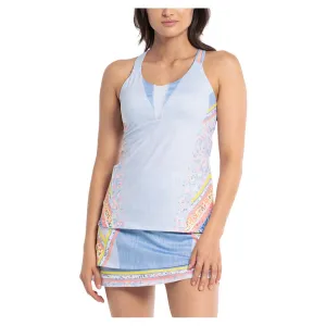 Women's Liberty In Love Tennis Tank with Bra Light Denim