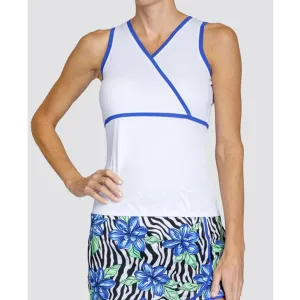 Women's Mazikeen V-Neck Tennis Tank Mystic Blue